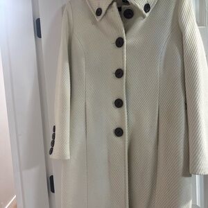 New York & Company Cream Trench Coat